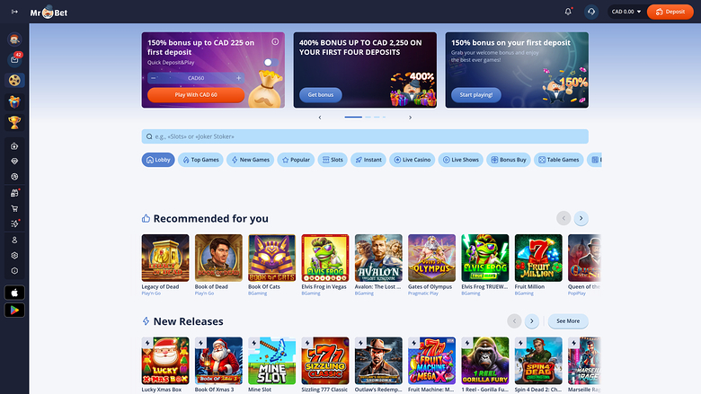 Mr Bet Casino — Homepage