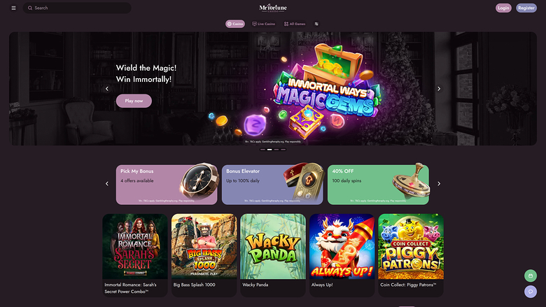 Mr Fortune Casino — Homepage