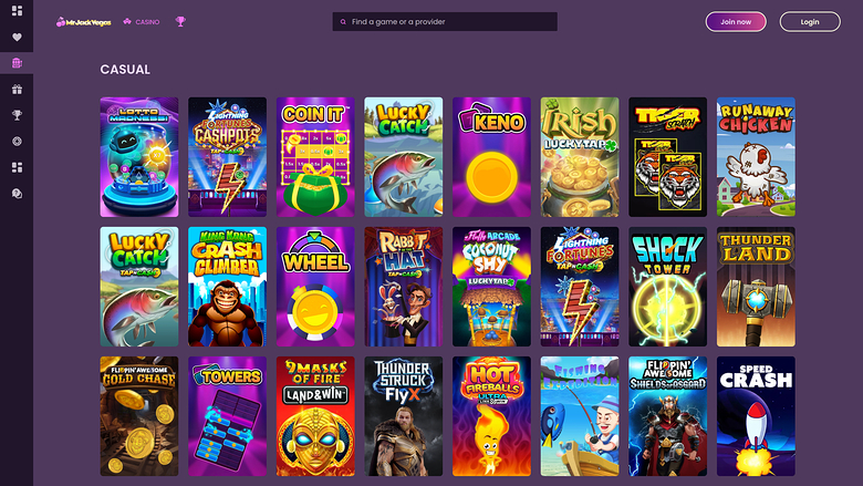 Mr Jack Vegas Casino — Games lobby
