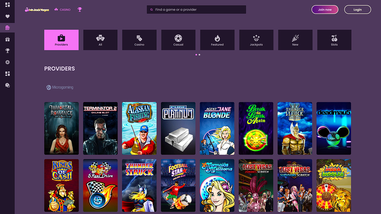 Mr Jack Vegas Casino — Games by studio