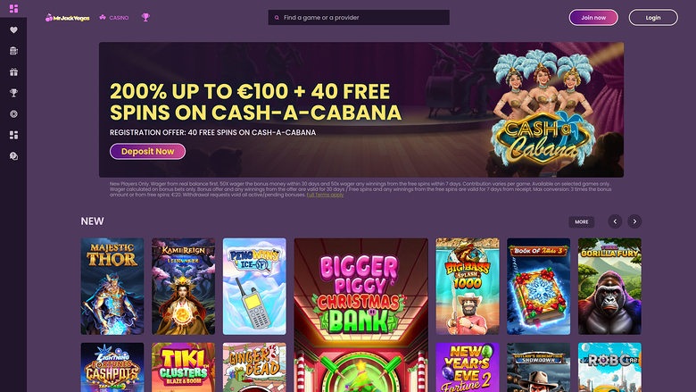 Mr Jack Vegas Casino — Homepage