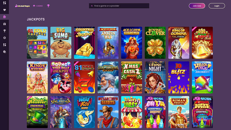 Mr Jack Vegas Casino — Jackpot games