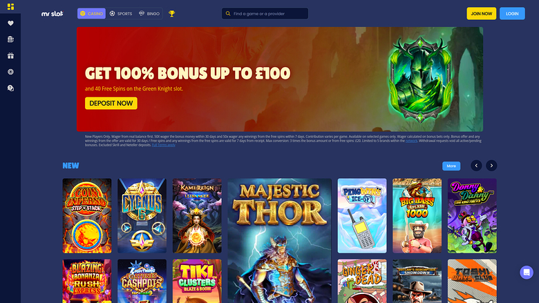 Mr Slot — Homepage