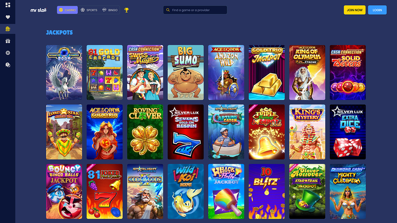 Mr Slot — Jackpot games