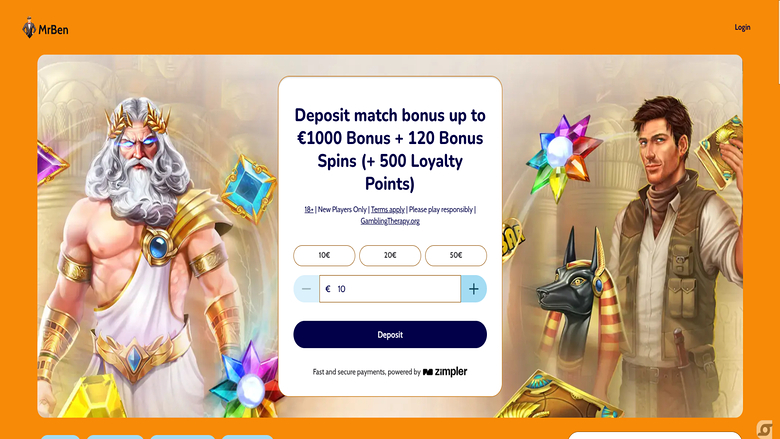 MrBen Casino — Homepage