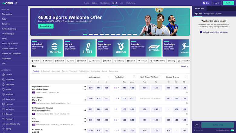 MrOyun Casino — Sportsbook