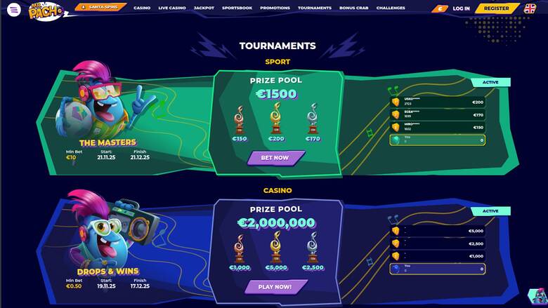 MrPacho Casino — Tournaments