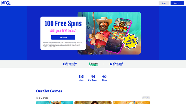 MrQ Casino — Homepage