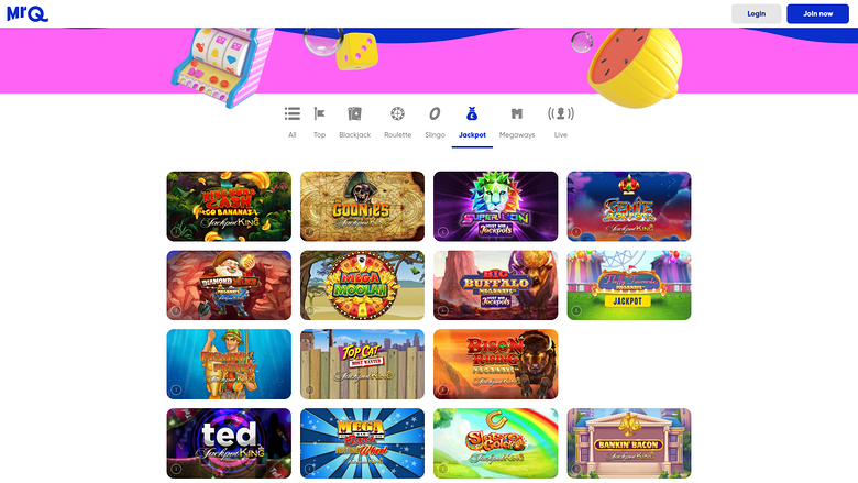 MrQ Casino — Jackpot games