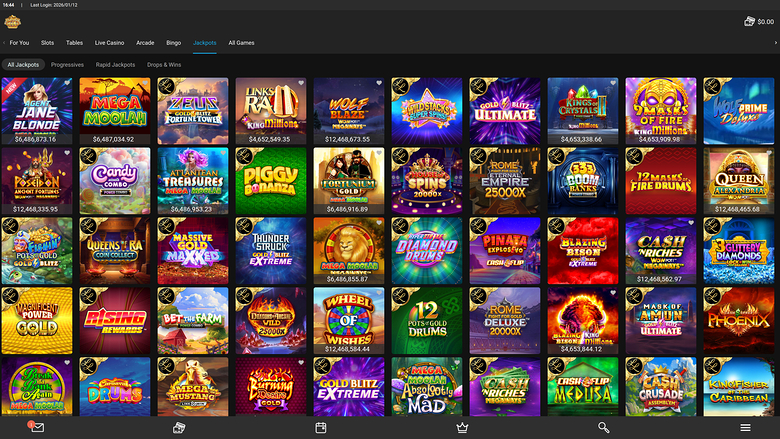 Mummys Gold Casino — Jackpot games