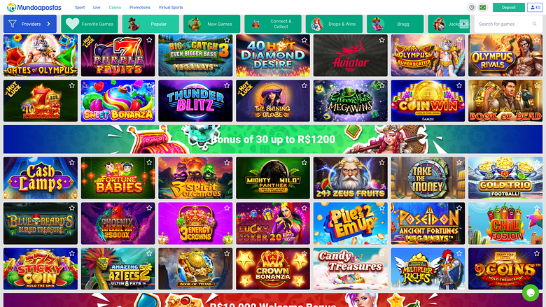 Mundoapostas — Games lobby