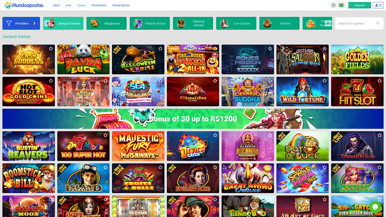 Mundoapostas — Jackpot games