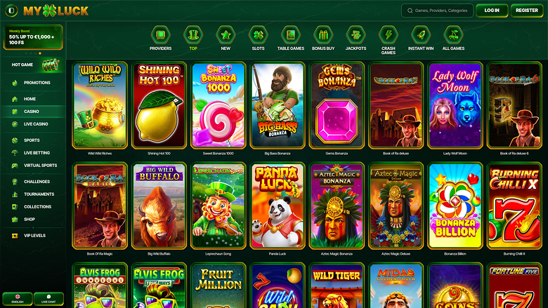 MyLuck Casino — Games lobby