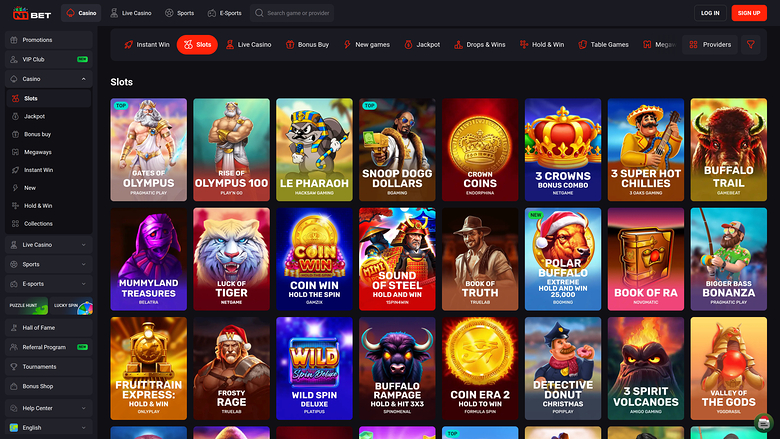 N1 Bet Casino — Games lobby