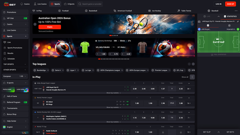 N1 Bet Casino — Sportsbook