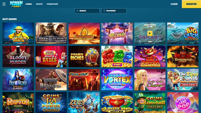 Nalu Casino — Games lobby