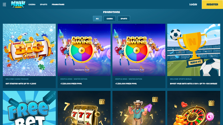 Nalu Casino — Promotions page
