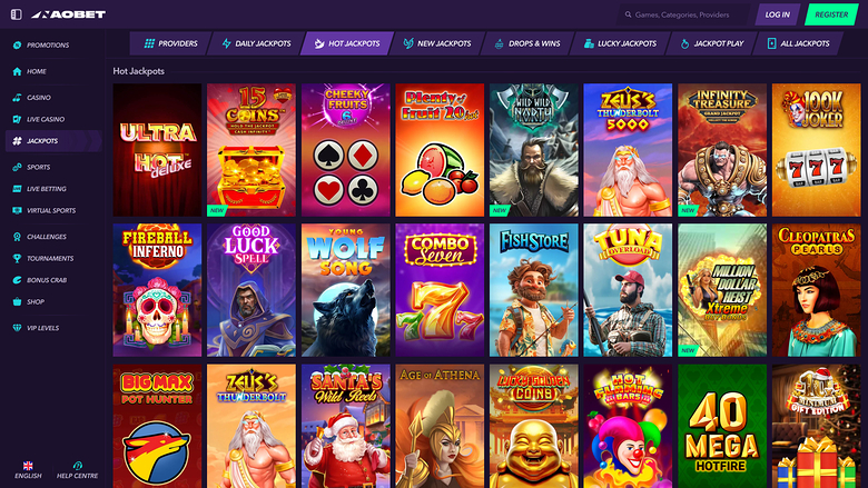 Naobet Casino — Jackpot games
