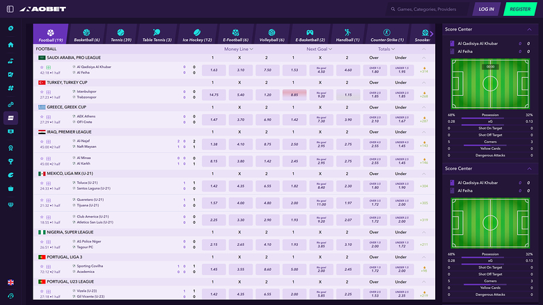 Naobet Casino — Live betting