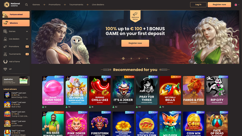 National Casino — Homepage