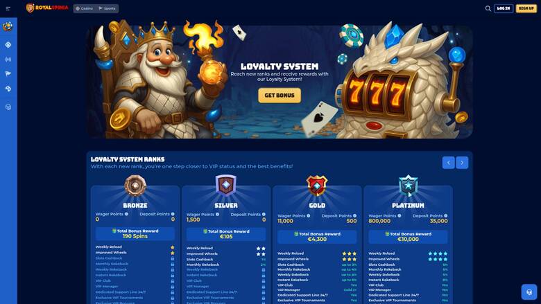 Need for Slots Casino — Royalspinia loyalty
