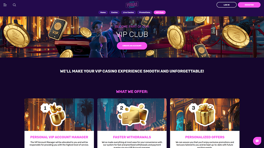 NeonVegas Casino — VIP section
