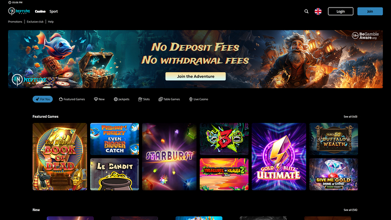 Neptune Play Casino — Homepage