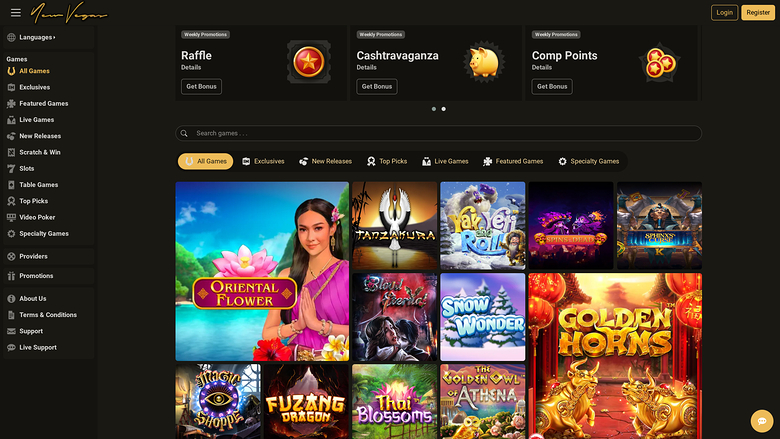 NewVegas Casino — Homepage