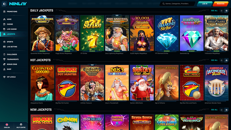 Ninlay Casino — Jackpot games
