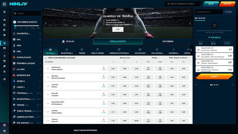Ninlay Casino — Sportsbook