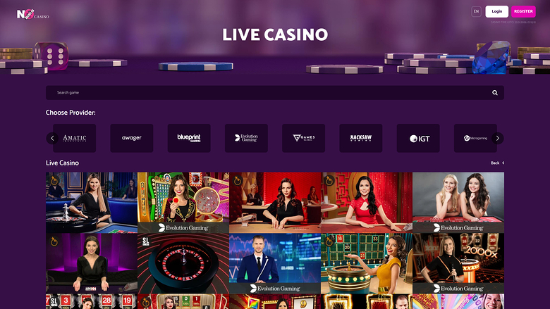 No Bonus Casino — Live dealer lobby