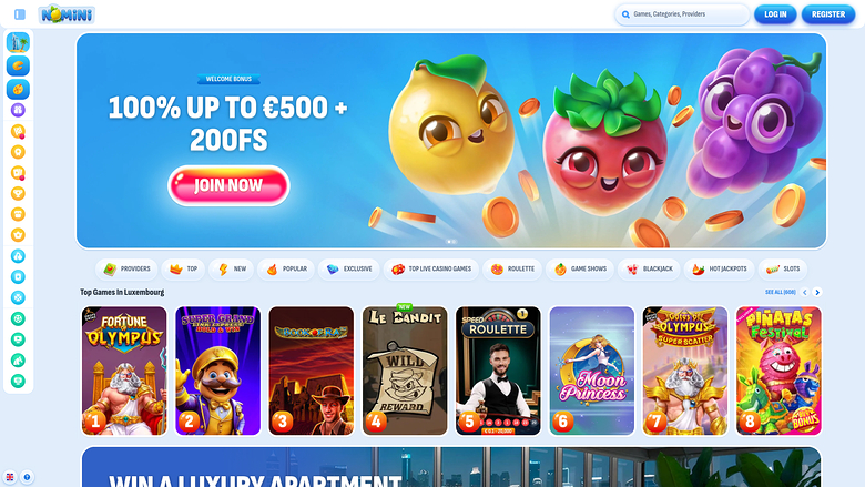 Nomini Casino — Homepage