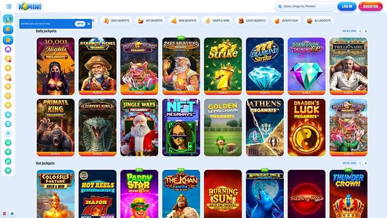 Nomini Casino — Jackpot games