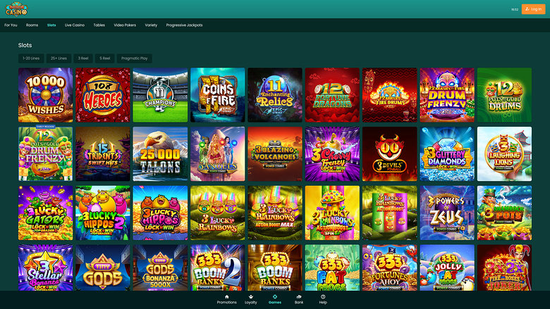 Nostalgia Casino — Games lobby