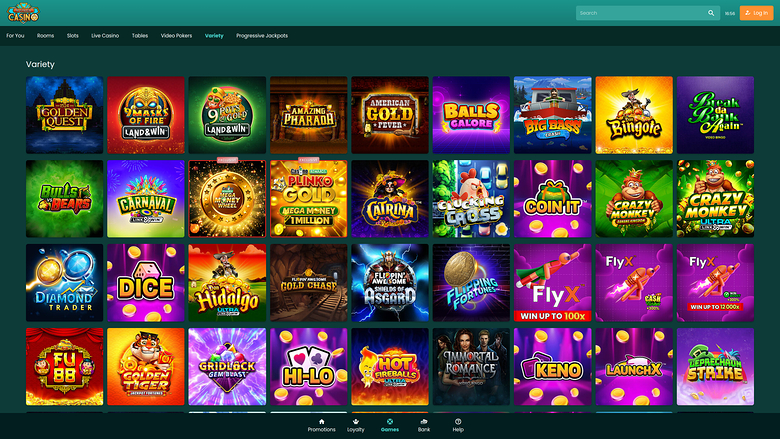 Nostalgia Casino — Games lobby