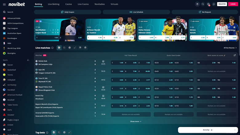 Novibet Casino — Sport betting