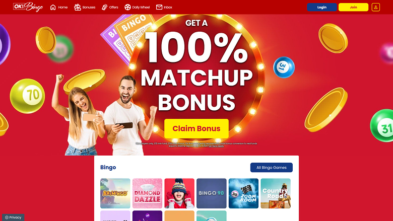 Ok Bingo — Homepage