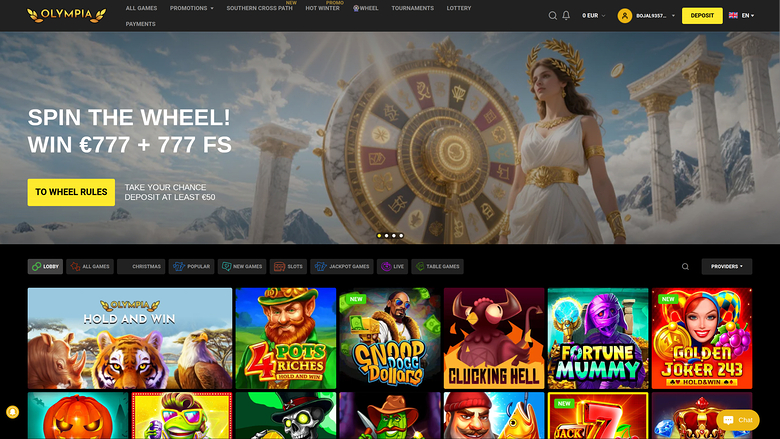 Olympia Casino — Homepage