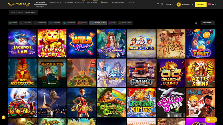 Olympia Casino — Jackpot games