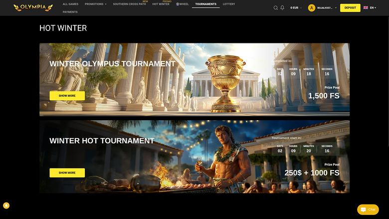 Olympia Casino — Tournaments