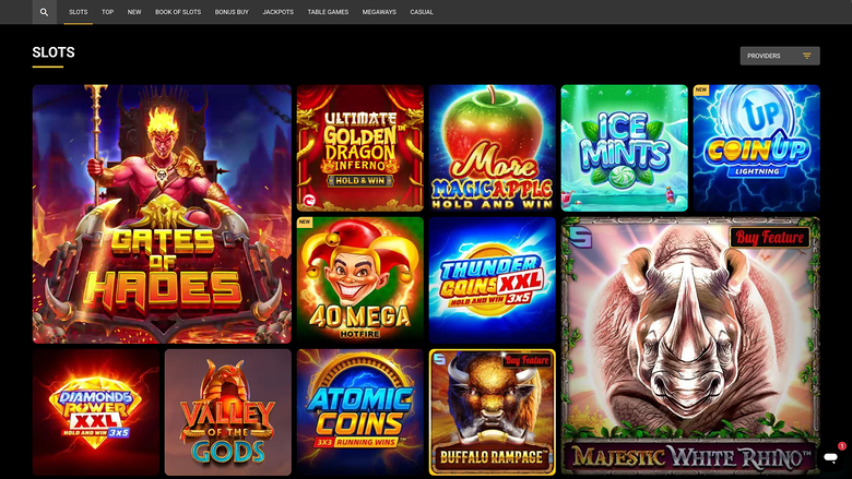 Olympusbet Casino — Games lobby