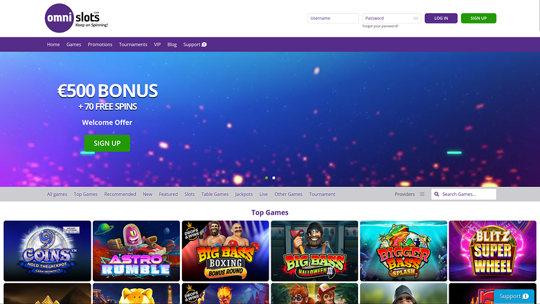 Omni Slots Casino — Homepage