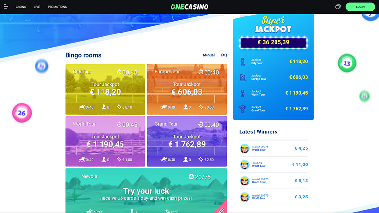 One Casino — Bingo
