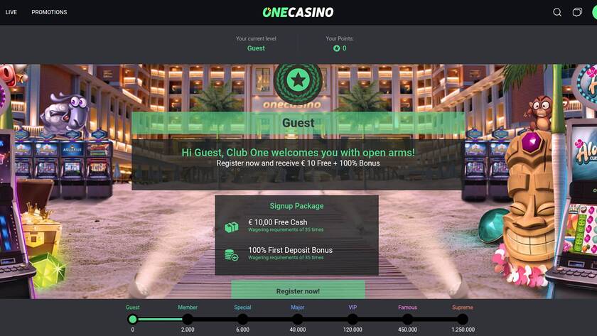 One Casino — VIP section