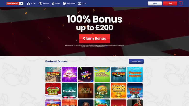 Online Slots UK — Homepage