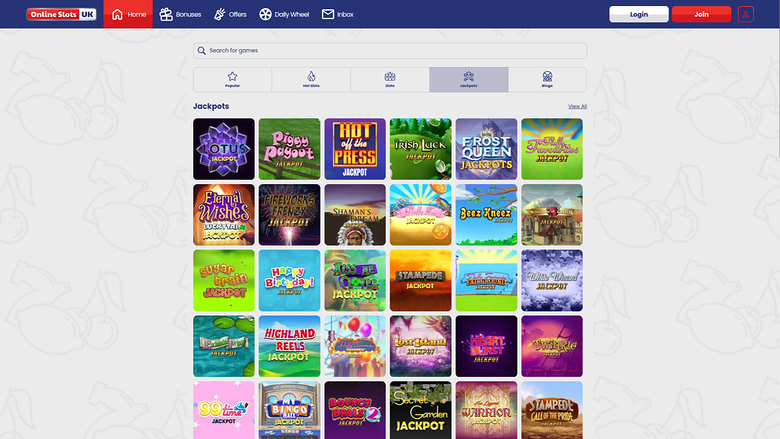 Online Slots UK — Jackpot games