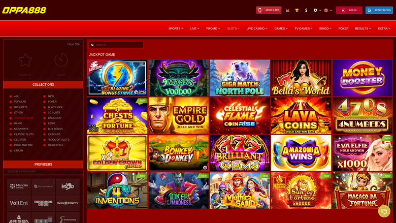 Oppa 888 — Jackpot games