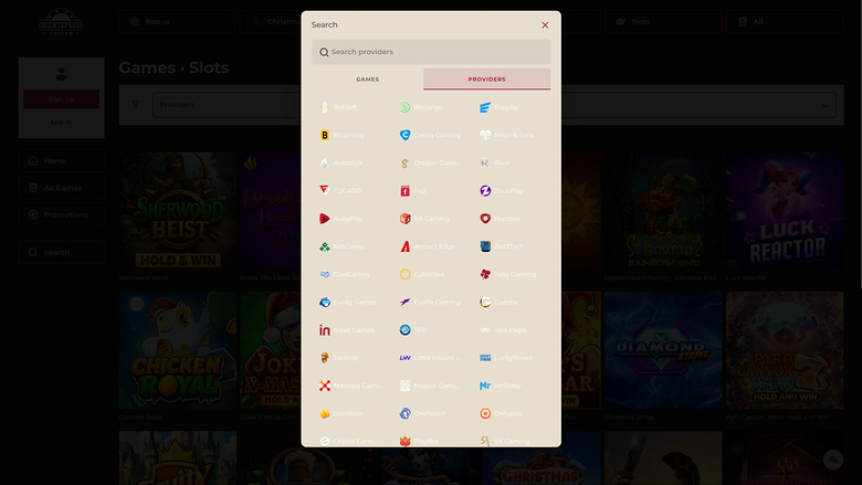 OrientXpress Casino — Games by studio