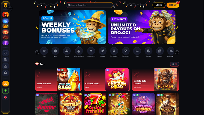Oro.gg Casino — Orohp