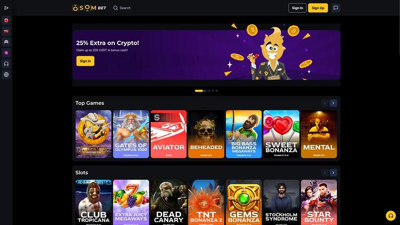 Osombet Casino — Homepage